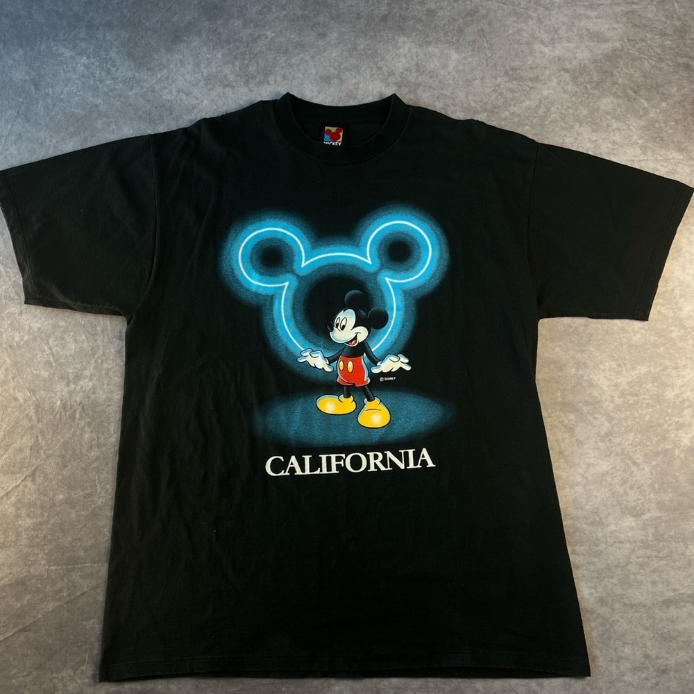 Vintage 90s Mickey Unlimited California T-Shirt XL Size